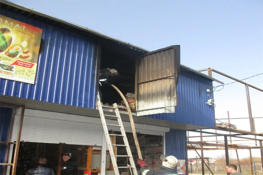 Напередодні у Вінниці на ринку "Східний" горів двоповерховий кіоск