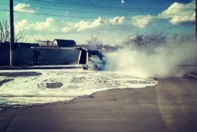 У Вінниці спалахнув автомобіль