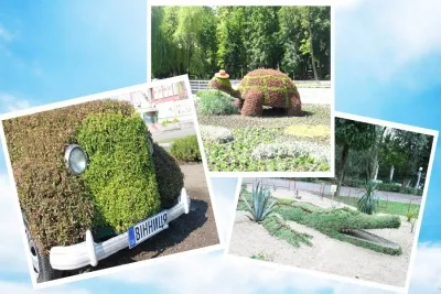 Вінницькі 3D-клумби "перевдягнулися" по сезону