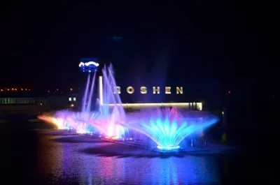 График работы фонтана "Roshen" 2016