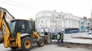 У центрі Вінниці біля облради звужують пішохідний перехід