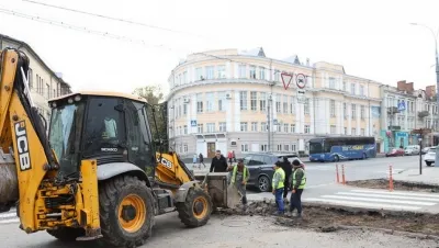 У центрі Вінниці біля облради звужують пішохідний перехід