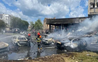 Рятувальники показали наслідки ракетної атаки по Вінниці (відео)
