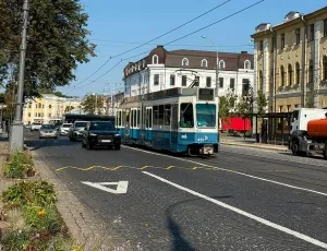 На Соборній у Вінниці тестують нову схему руху та наносять дорожню розмітку